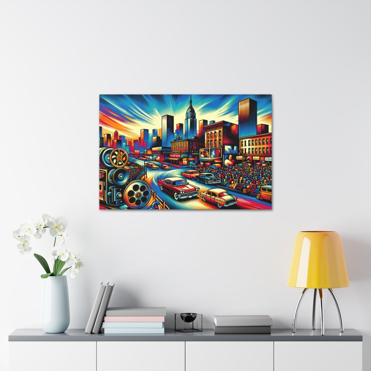 Cinematic Vibrance: Urban Reel - Pop Wall Art - Neodigitalis Artimata