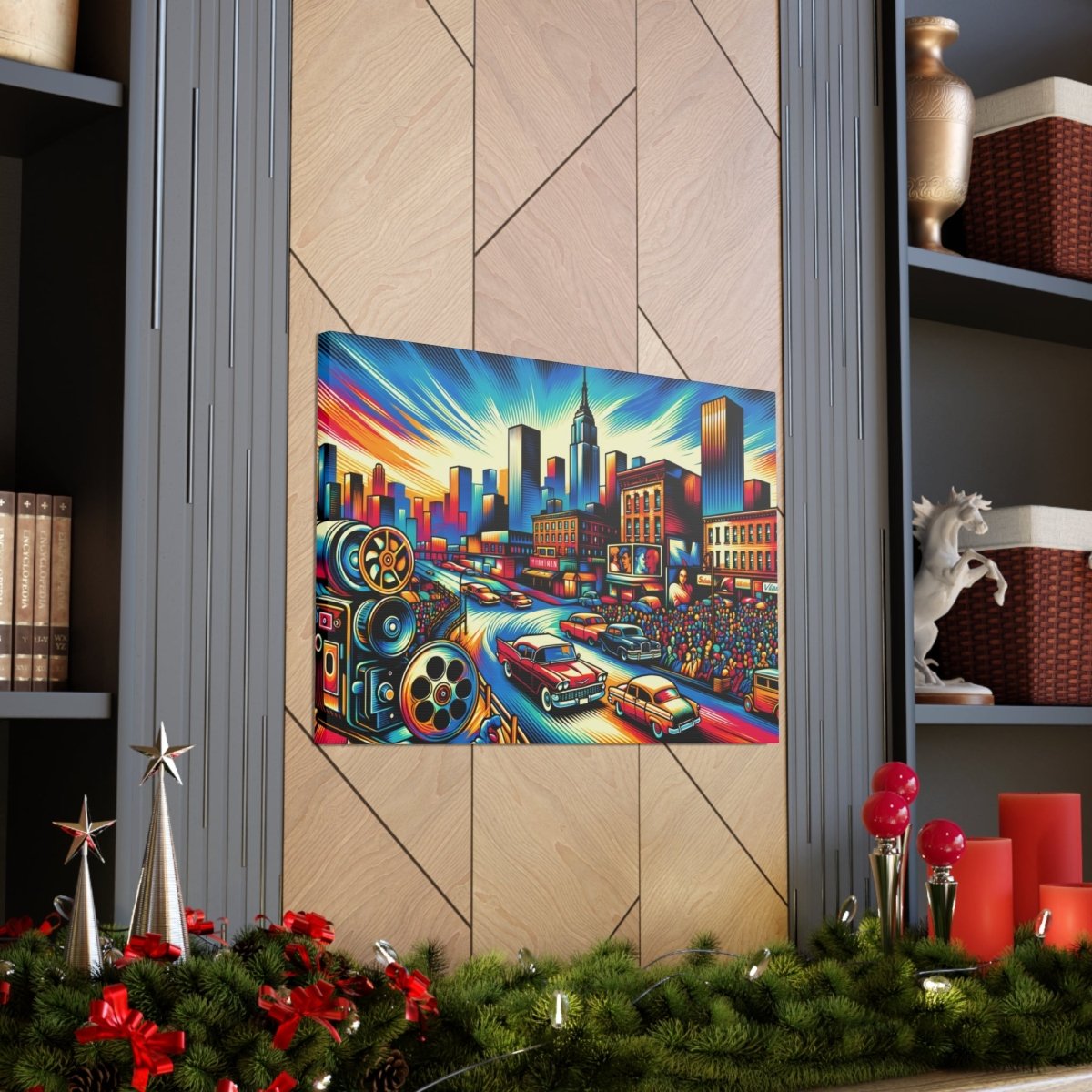 Cinematic Vibrance: Urban Reel - Pop Wall Art - Neodigitalis Artimata