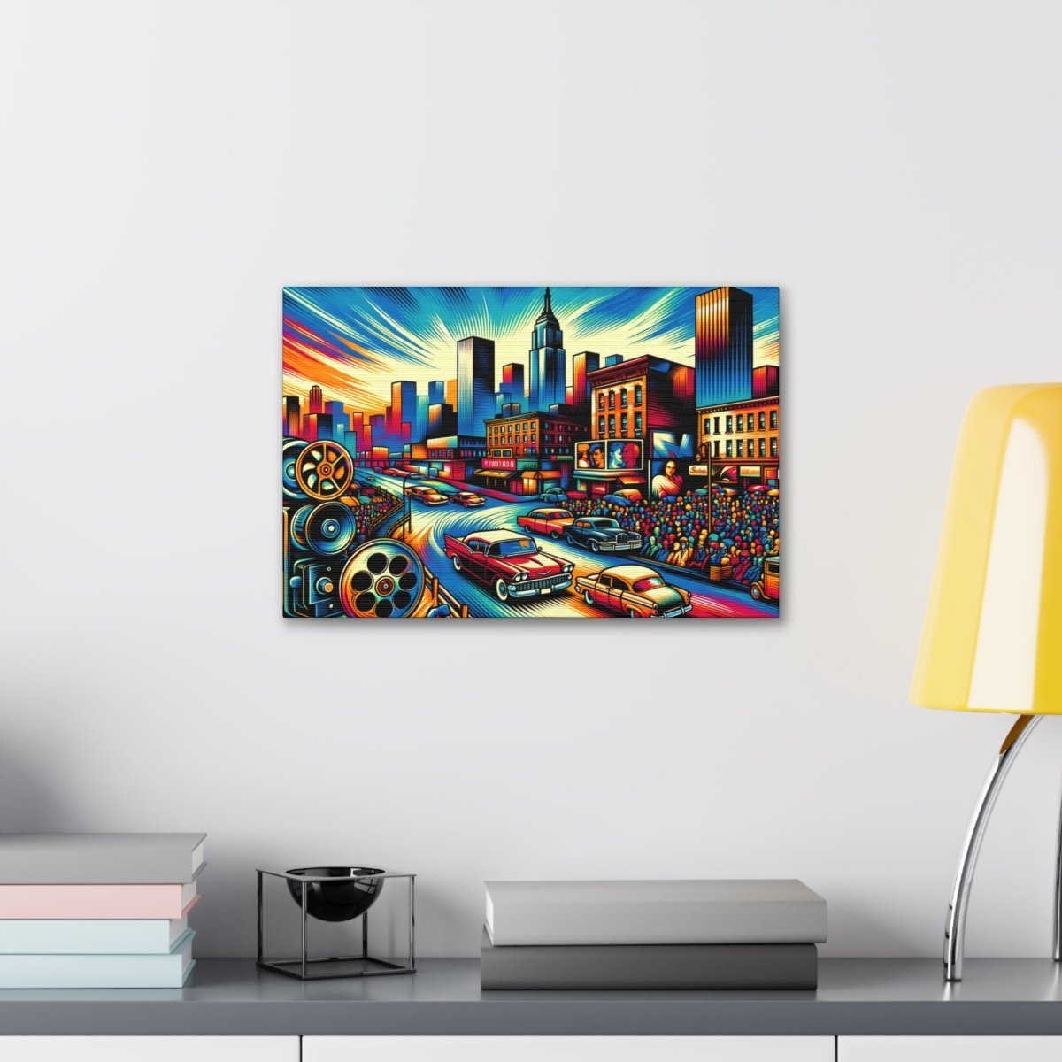 Cinematic Vibrance: Urban Reel - Pop Wall Art - Neodigitalis Artimata