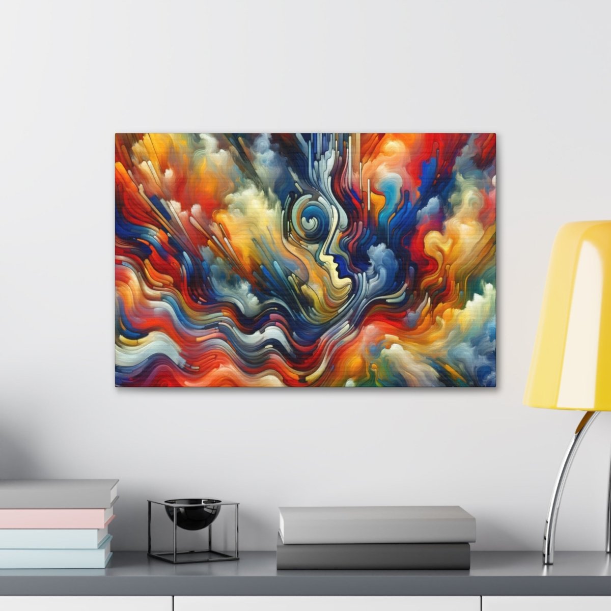 Contemplative Color Vortex Canvas - Abstract Wall Art - Neodigitalis Artimata