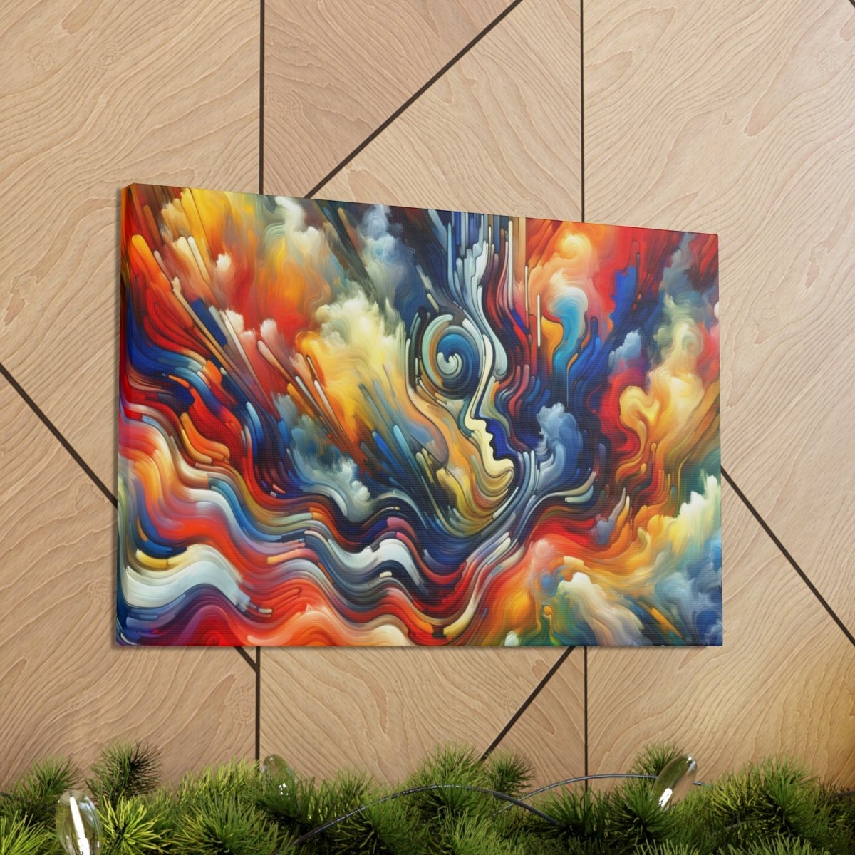 Contemplative Color Vortex Canvas - Abstract Wall Art - Neodigitalis Artimata