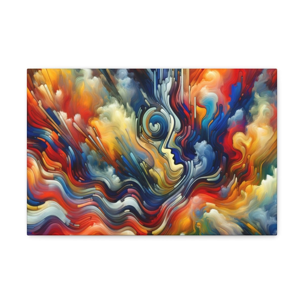 Contemplative Color Vortex Canvas - Abstract Wall Art - Neodigitalis Artimata