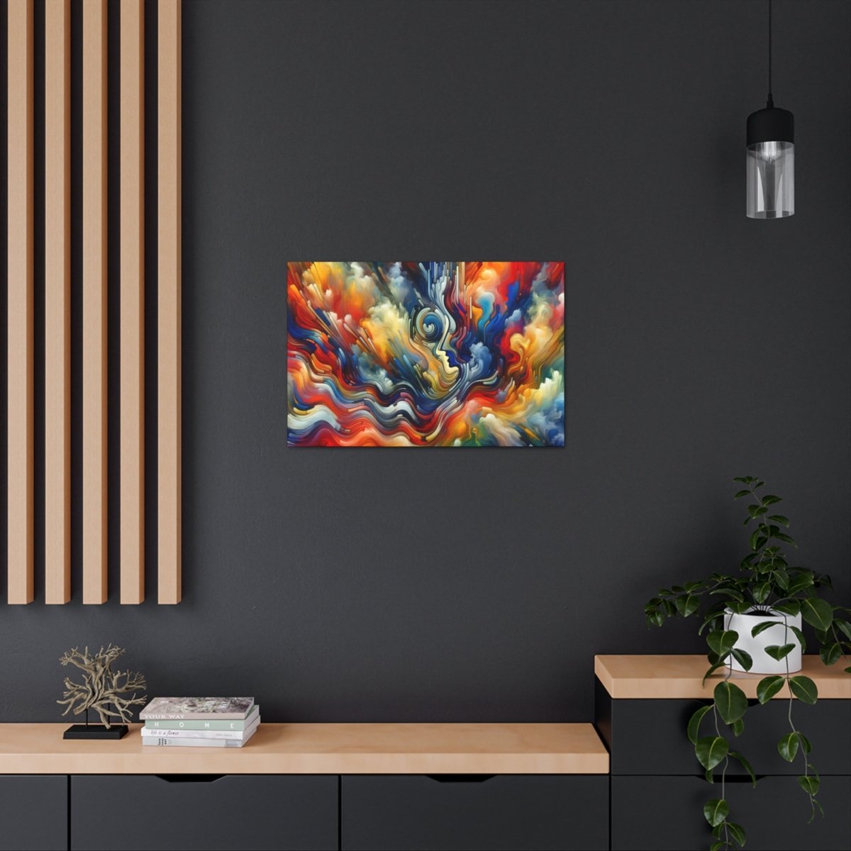 Contemplative Color Vortex Canvas - Abstract Wall Art - Neodigitalis Artimata