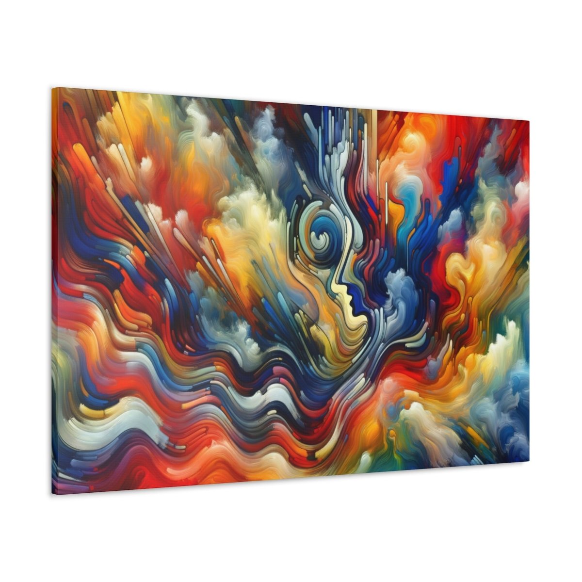 Contemplative Color Vortex Canvas - Abstract Wall Art - Neodigitalis Artimata