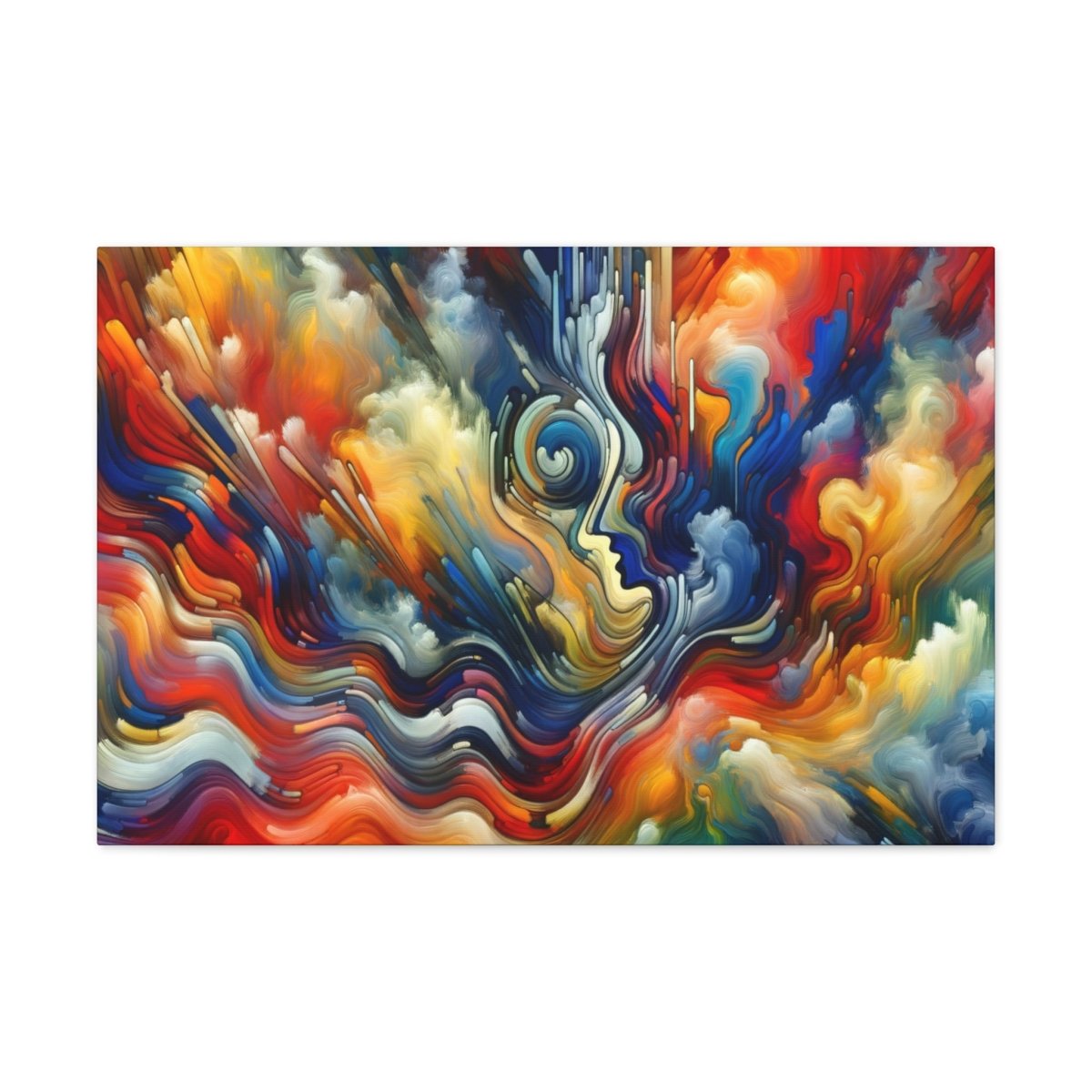 Contemplative Color Vortex Canvas - Abstract Wall Art - Neodigitalis Artimata