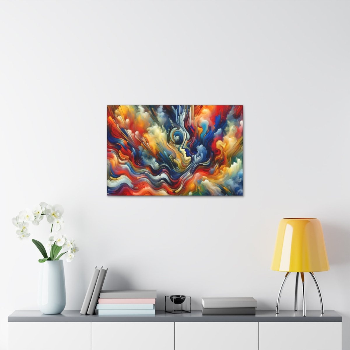 Contemplative Color Vortex Canvas - Abstract Wall Art - Neodigitalis Artimata