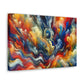 Contemplative Color Vortex Canvas - Abstract Wall Art - Neodigitalis Artimata