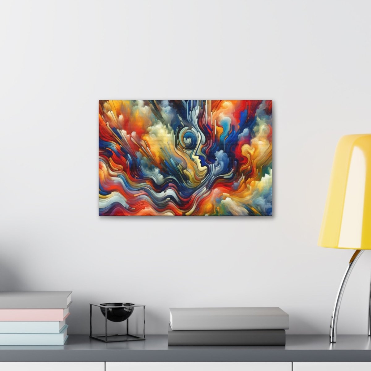 Contemplative Color Vortex Canvas - Abstract Wall Art - Neodigitalis Artimata