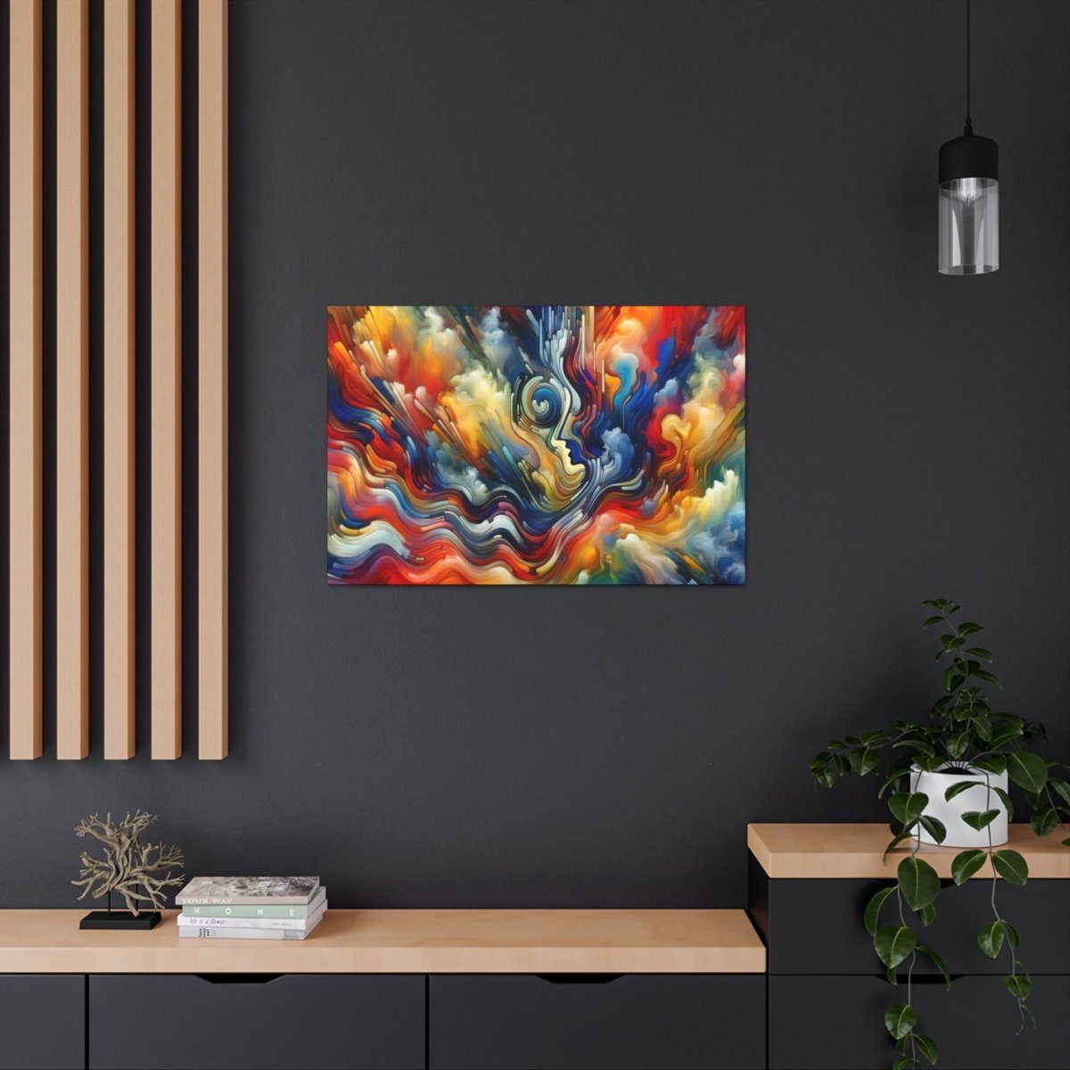 Contemplative Color Vortex Canvas - Abstract Wall Art - Neodigitalis Artimata