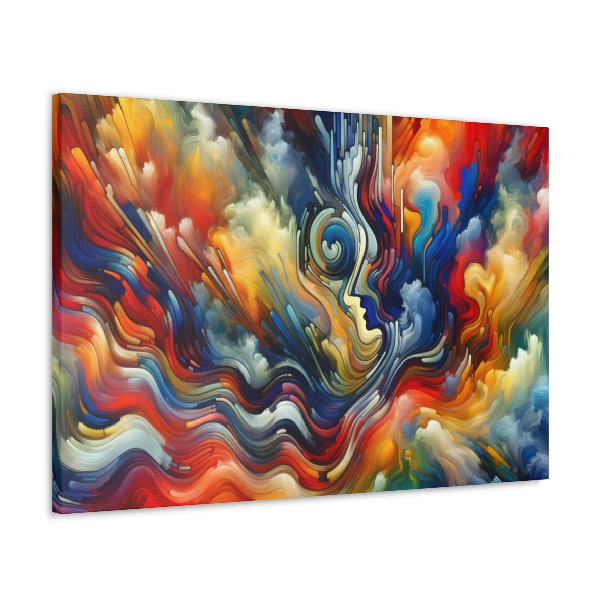 Contemplative Color Vortex Canvas - Abstract Wall Art - Neodigitalis Artimata