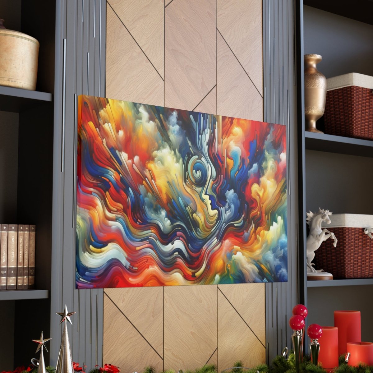 Contemplative Color Vortex Canvas - Abstract Wall Art - Neodigitalis Artimata