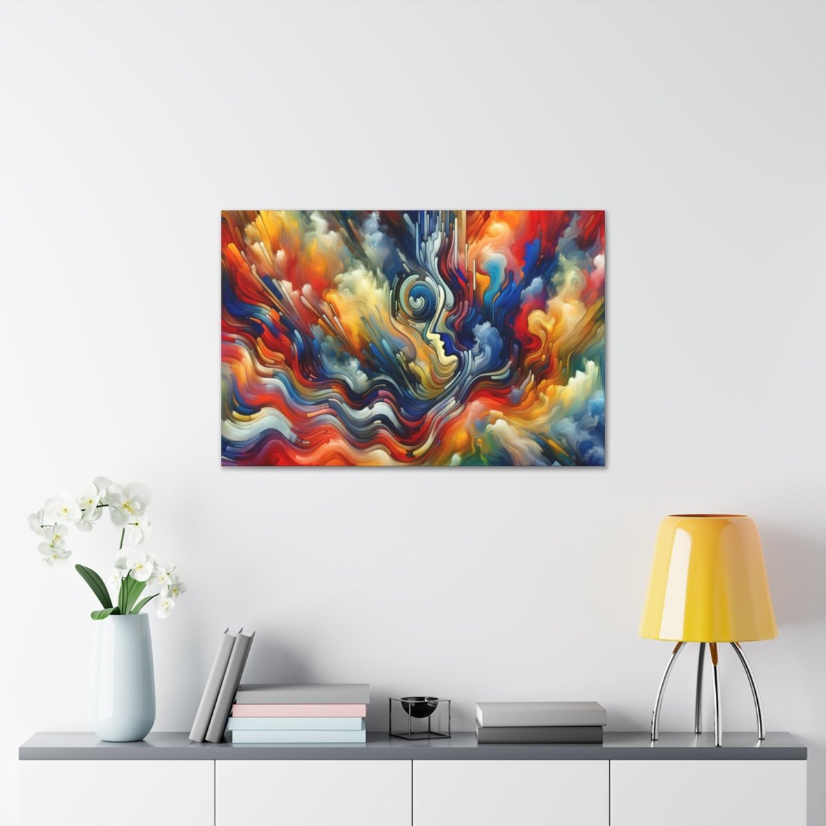 Contemplative Color Vortex Canvas - Abstract Wall Art - Neodigitalis Artimata