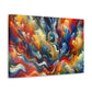 Contemplative Color Vortex Canvas - Abstract Wall Art - Neodigitalis Artimata