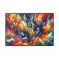 Contemplative Color Vortex Canvas - Framed Abstract Wall Art - Neodigitalis Artimata