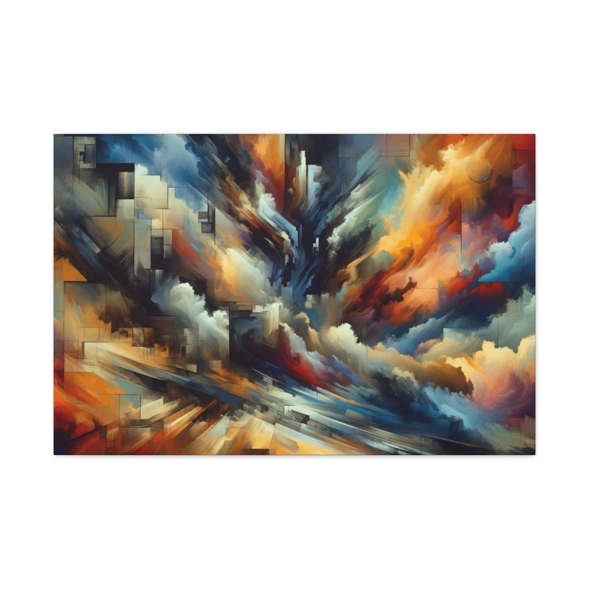 Cosmic Whirlwind Embrace - Abstract Wall Art - Neodigitalis Artimata