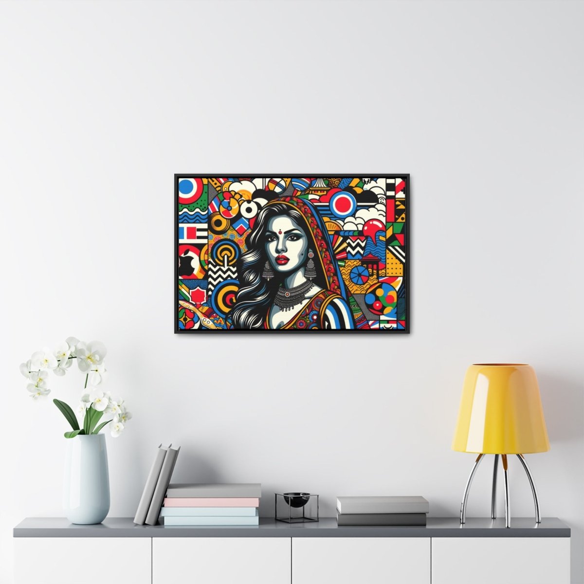 Cultural Pop Tapestry - Framed Pop Wall Art - Neodigitalis Artimata