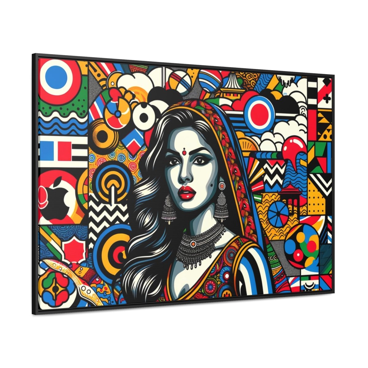 Cultural Pop Tapestry - Framed Pop Wall Art - Neodigitalis Artimata