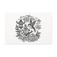 Eternal Harmony Asian-Inspired Line Art Canvas - Chinese Folk Art - Neodigitalis Artimata