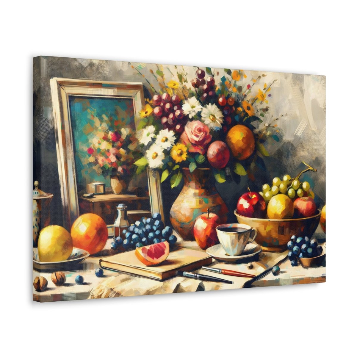 Luminous Floral Symphony - Impressionist Wall Art - NeoDIGITALis ARTimata