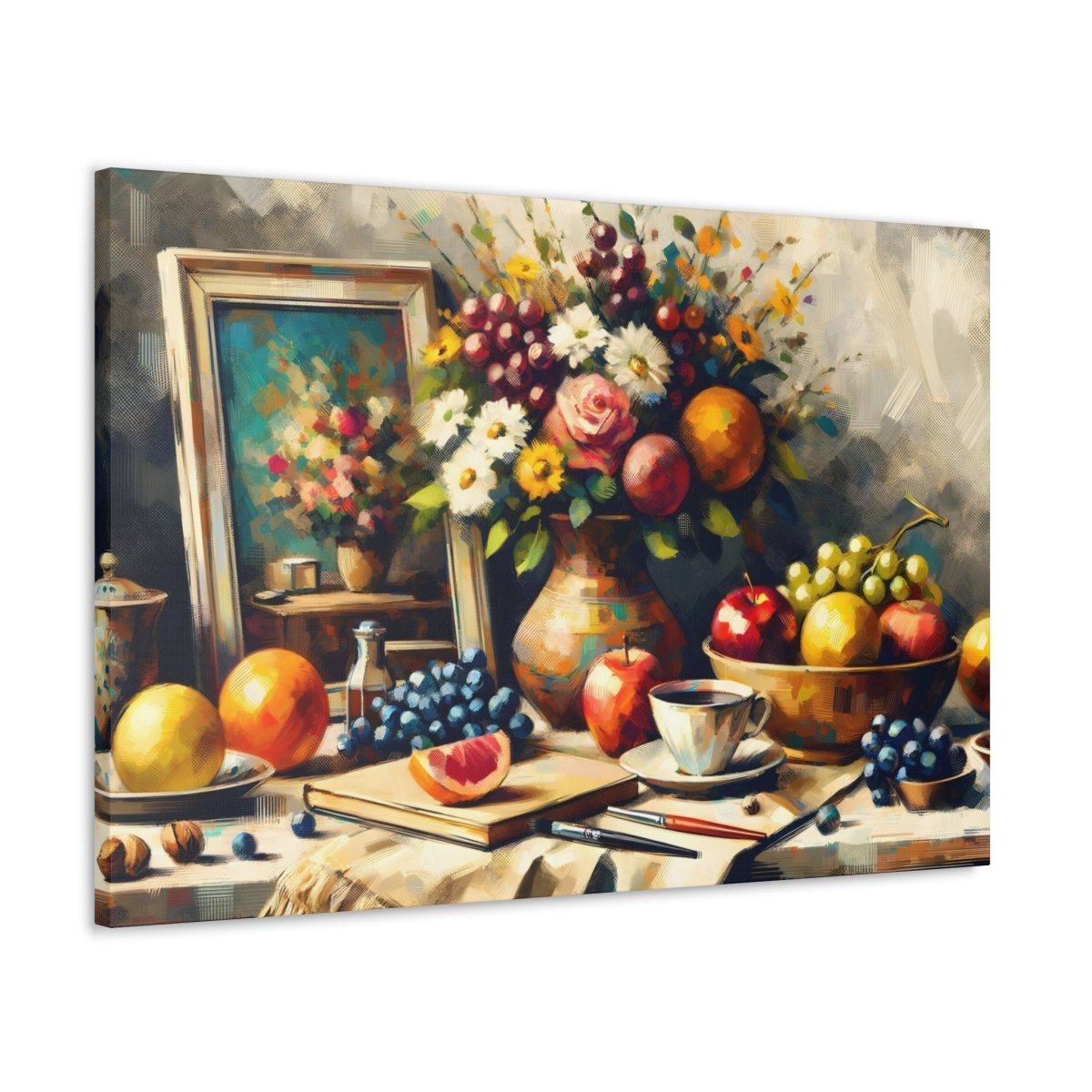 Luminous Floral Symphony - Impressionist Wall Art - NeoDIGITALis ARTimata