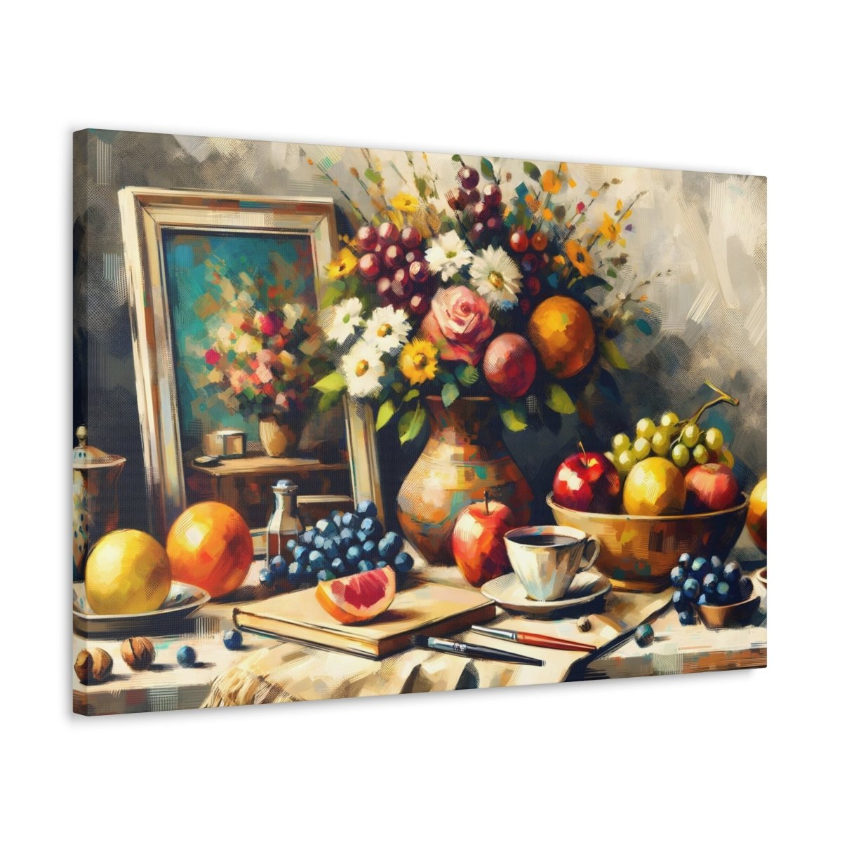 Luminous Floral Symphony - Impressionist Wall Art - NeoDIGITALis ARTimata