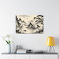 Mist-Wreathed Mountain Solace - Chinese Brush Wall Art - Neodigitalis Artimata