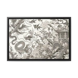 Mystic Dragon Serenity - Framed Chinese Wall Art