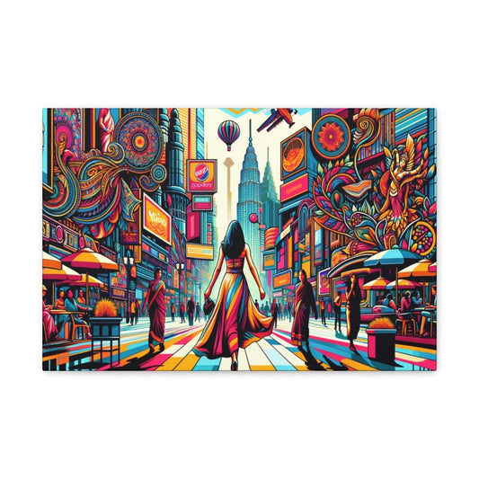 Neon Cityscape Dream - Pop Wall Art - Neodigitalis Artimata