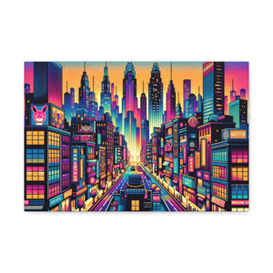 Neon Cityscape Reverie -