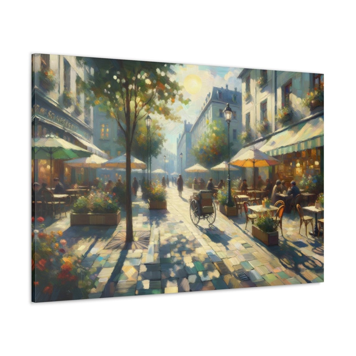 Parisian Sunlit Promenade - Impressionist Wall Art - Neodigitalis Artimata