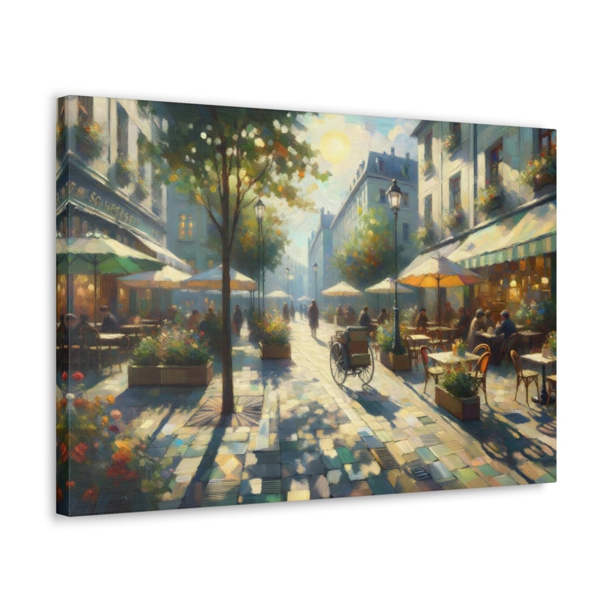 Parisian Sunlit Promenade - Impressionist Wall Art - Neodigitalis Artimata