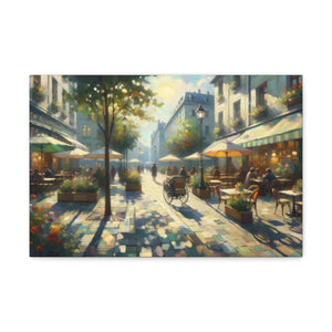 Parisian Sunlit Promenade - Impressionist Wall Art