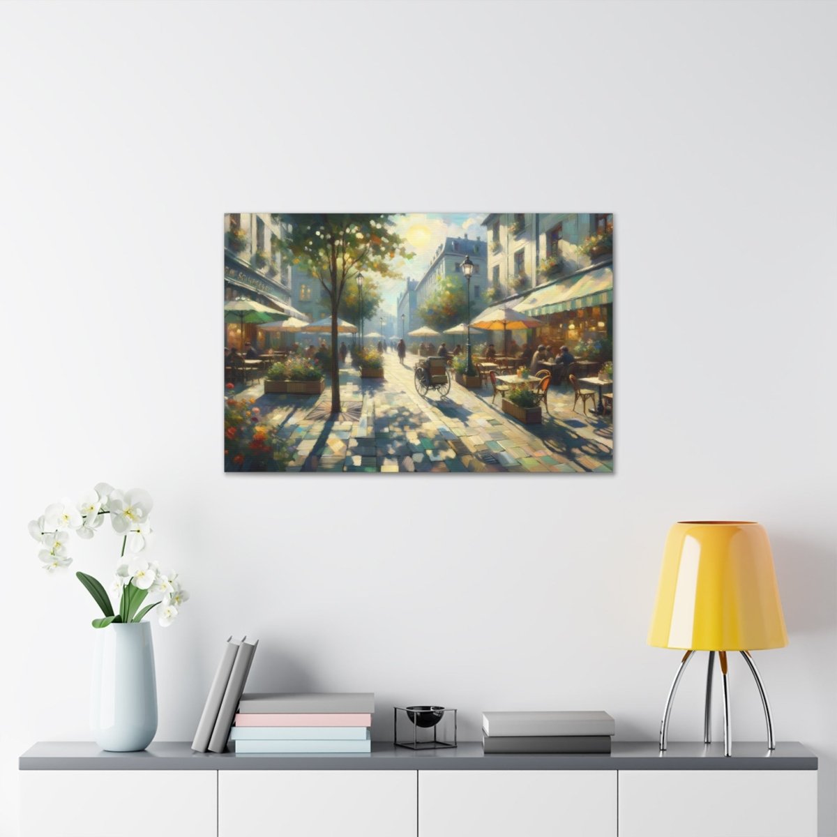 Parisian Sunlit Promenade - Impressionist Wall Art - Neodigitalis Artimata