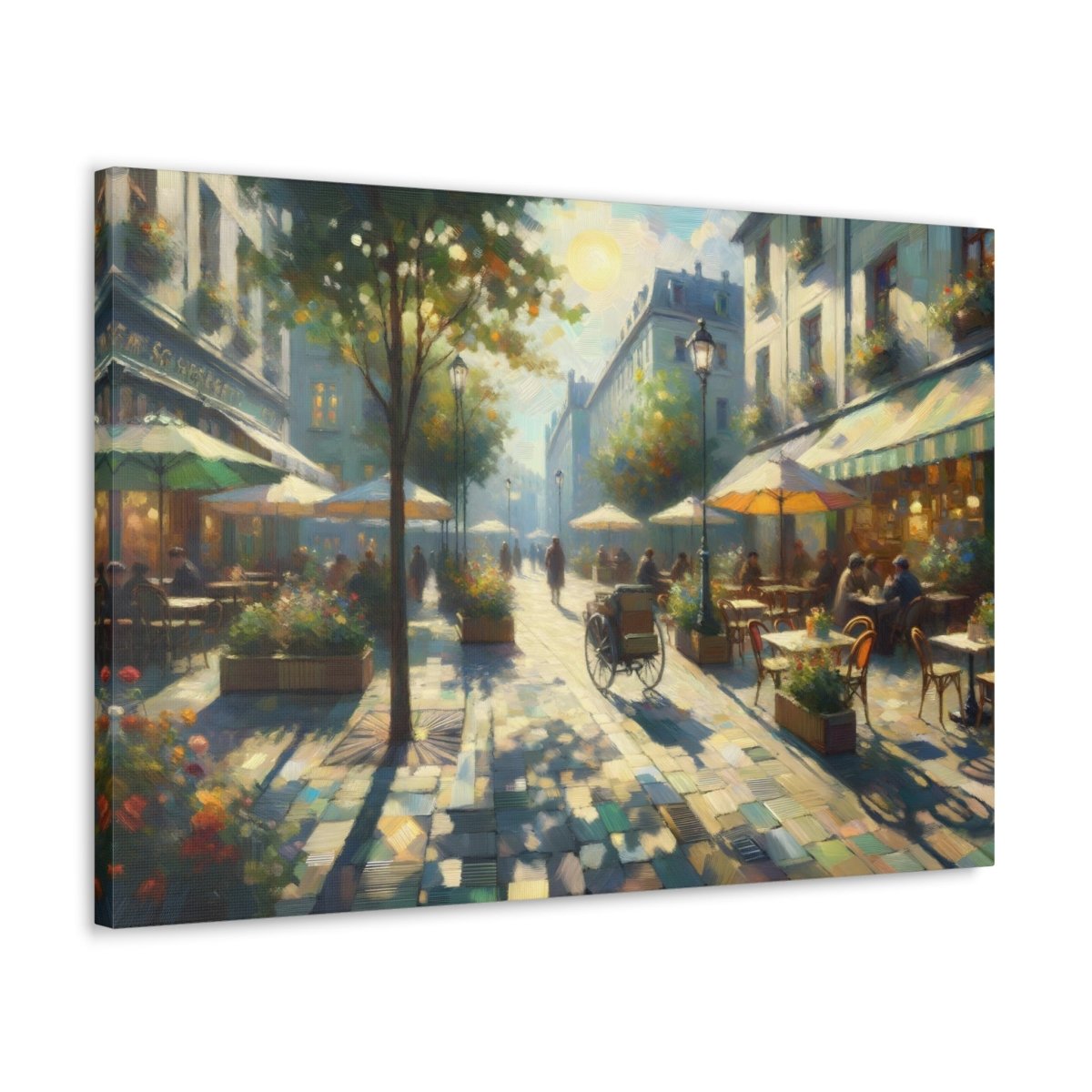 Parisian Sunlit Promenade - Impressionist Wall Art - Neodigitalis Artimata