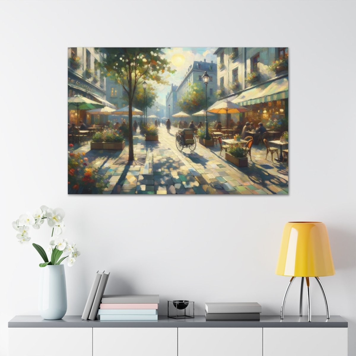 Parisian Sunlit Promenade - Impressionist Wall Art - Neodigitalis Artimata