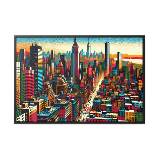 Pop Prism Urban Pulse - Framed Pop Wall Art - Neodigitalis Artimata