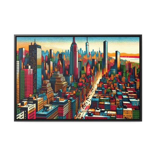 Pop Prism Urban Pulse - Framed Pop Wall Art - Neodigitalis Artimata