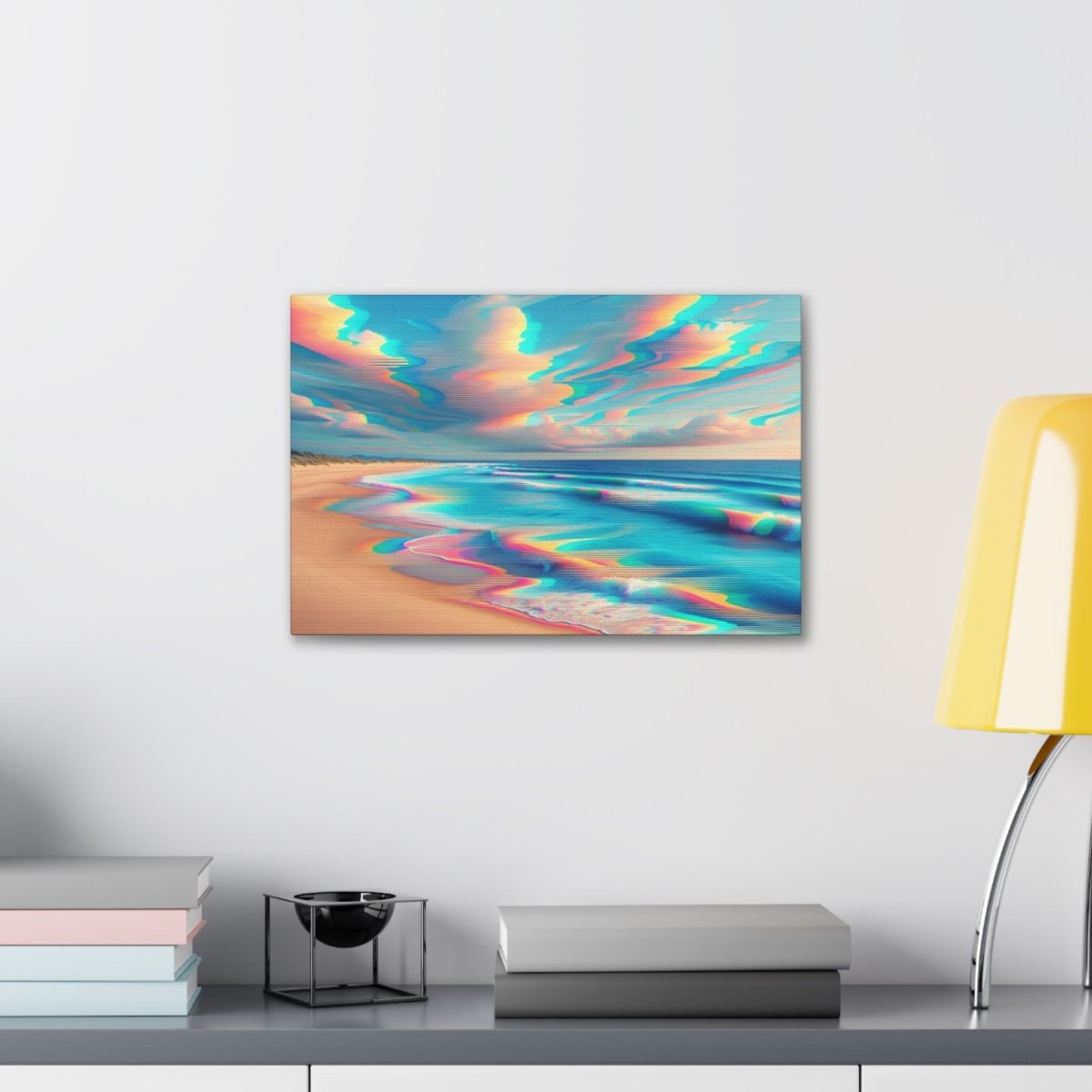 Retro Wave Mirage - Glitch Wall Art - Neodigitalis Artimata