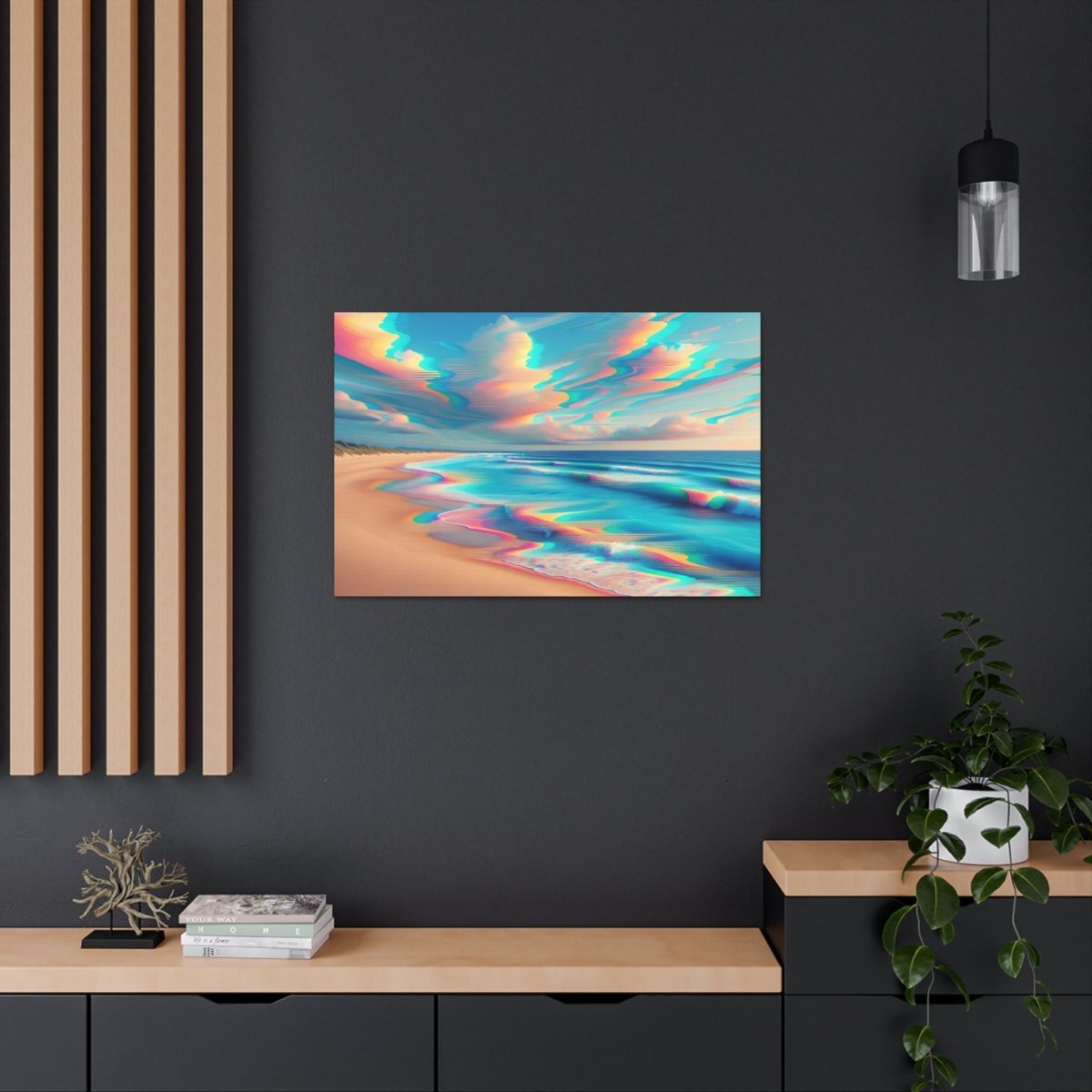 Retro Wave Mirage - Glitch Wall Art - Neodigitalis Artimata