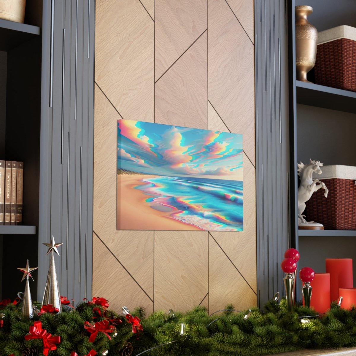 Retro Wave Mirage - Glitch Wall Art - Neodigitalis Artimata