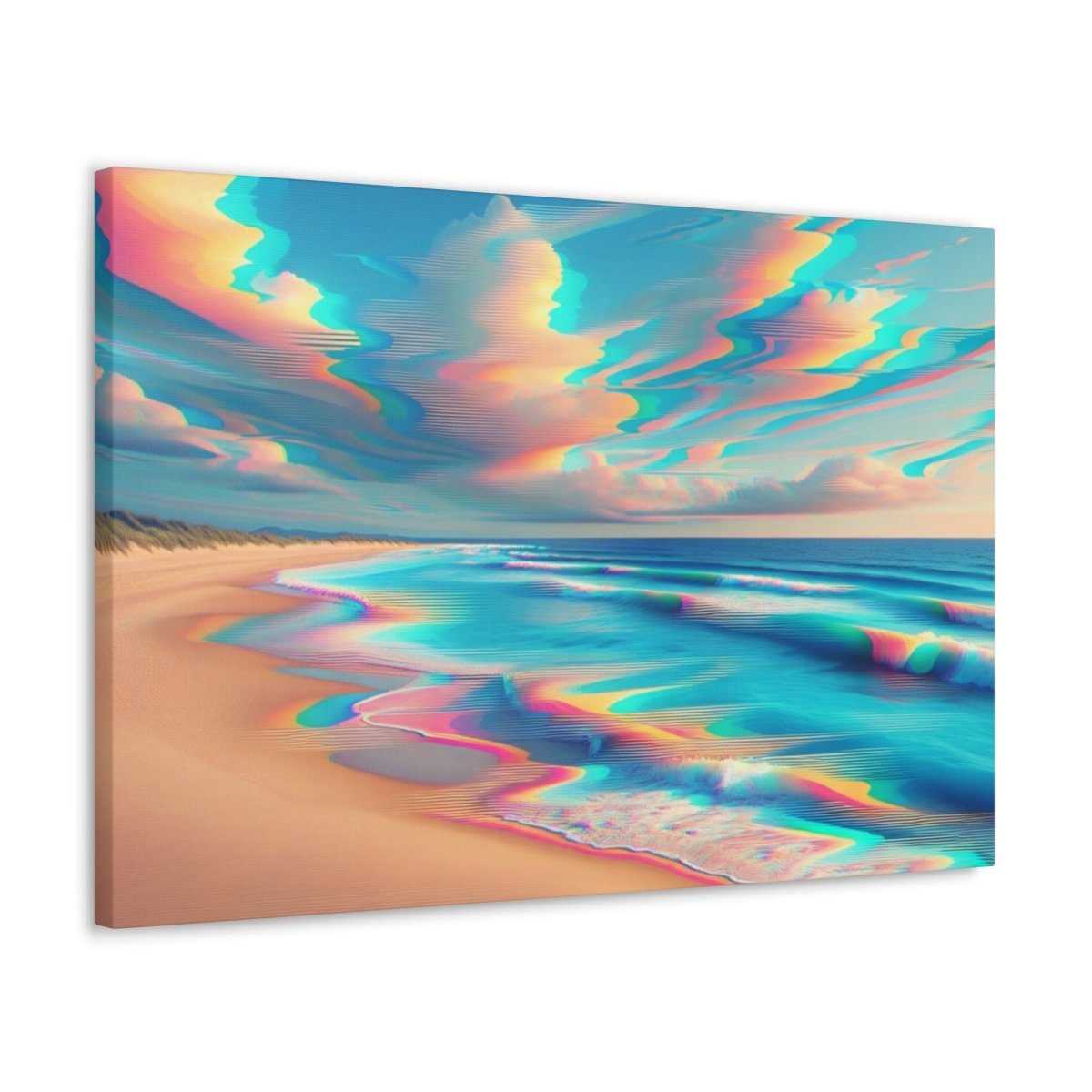 Retro Wave Mirage - Glitch Wall Art - Neodigitalis Artimata