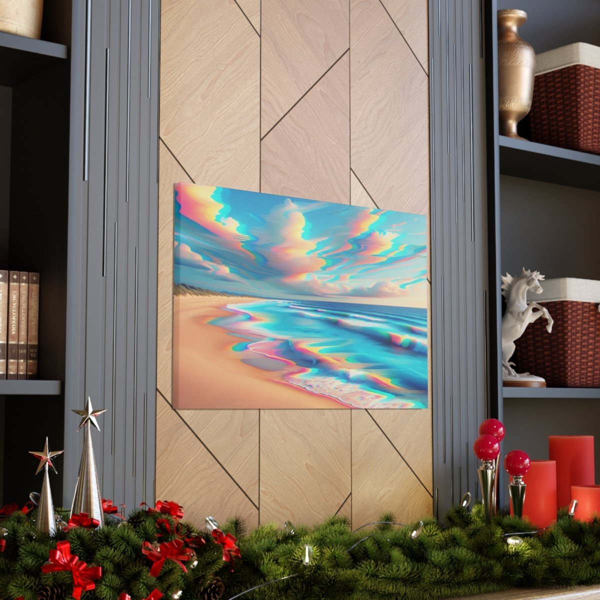 Retro Wave Mirage - Glitch Wall Art - Neodigitalis Artimata