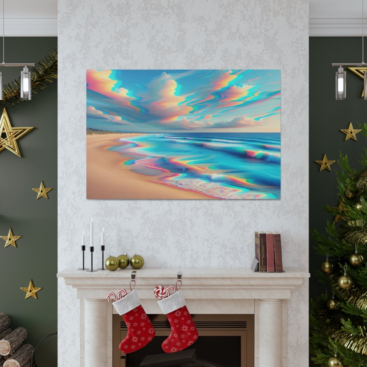 Retro Wave Mirage - Glitch Wall Art - Neodigitalis Artimata