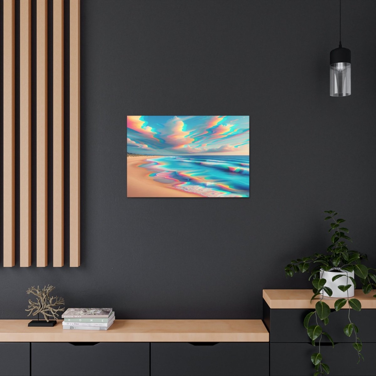 Retro Wave Mirage - Glitch Wall Art - Neodigitalis Artimata