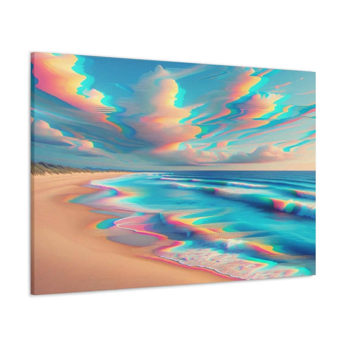 Retro Wave Mirage - Glitch Wall Art - Neodigitalis Artimata