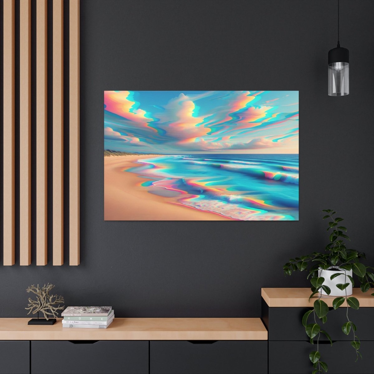 Retro Wave Mirage - Glitch Wall Art - Neodigitalis Artimata