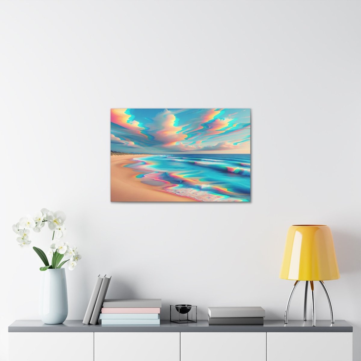 Retro Wave Mirage - Glitch Wall Art - Neodigitalis Artimata