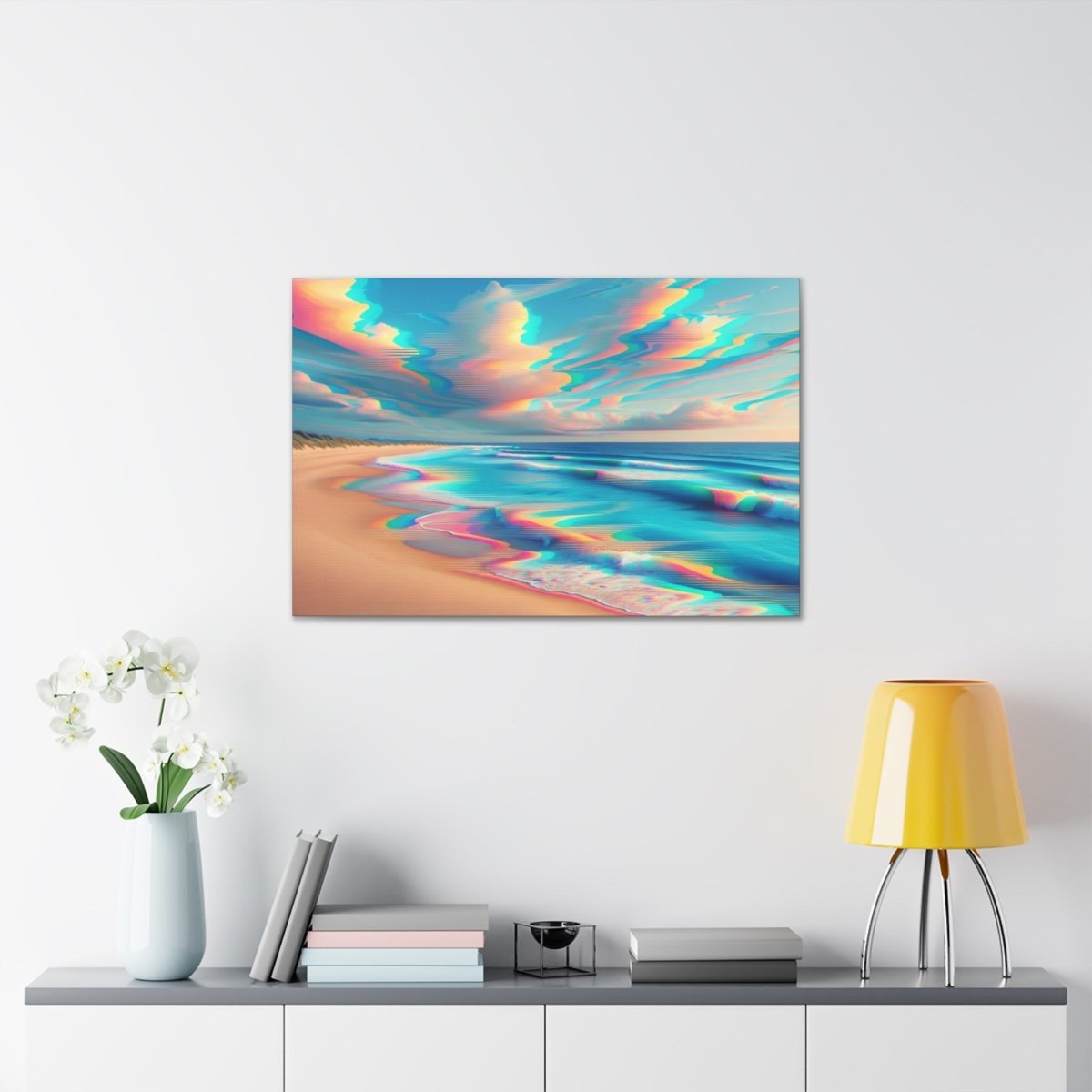 Retro Wave Mirage - Glitch Wall Art - Neodigitalis Artimata