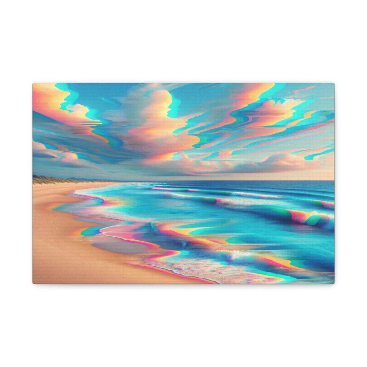 Retro Wave Mirage - Glitch Wall Art - Neodigitalis Artimata