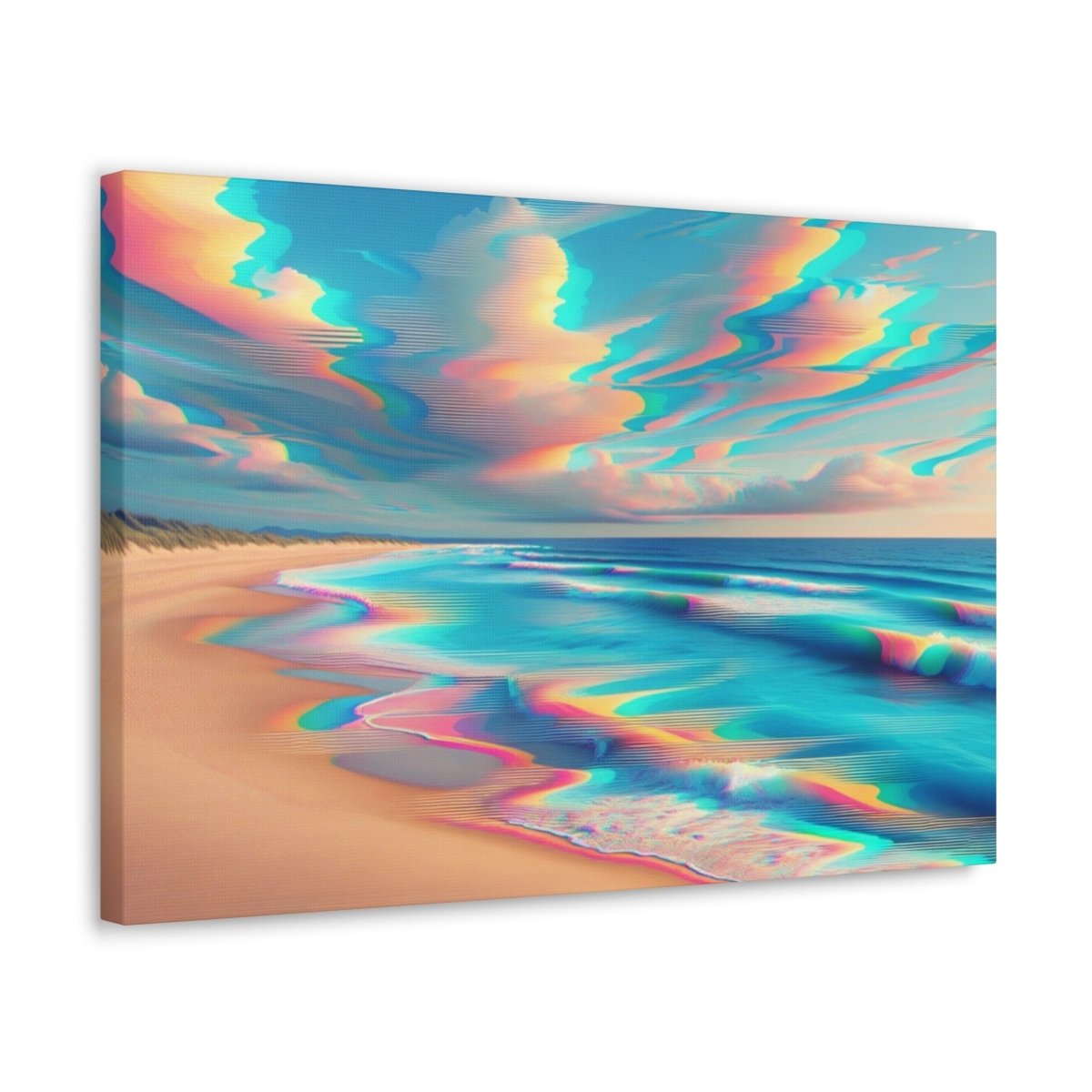 Retro Wave Mirage - Glitch Wall Art - Neodigitalis Artimata